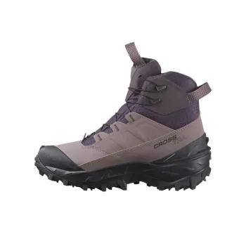 SALOMON CROSS Cushioning Wear Resistant High Top Outdoor Shoes Women's Pink