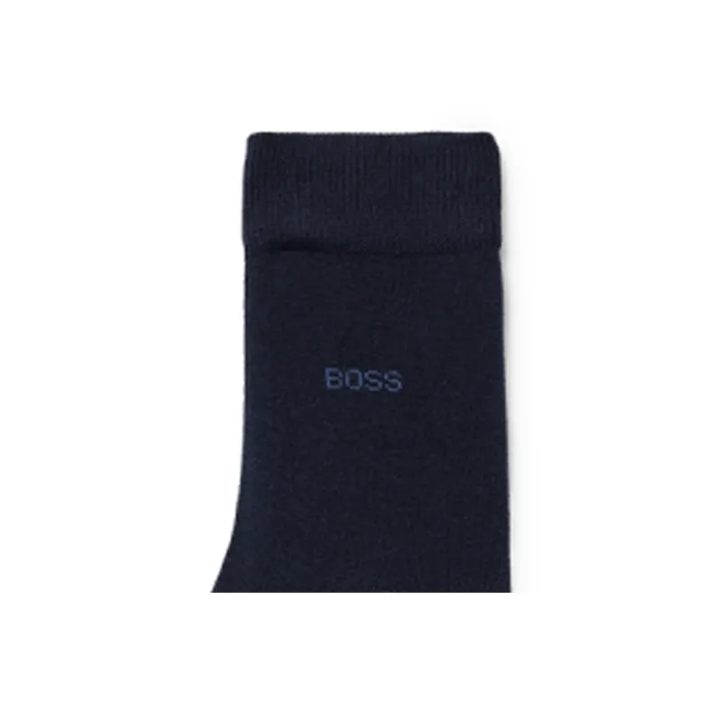 HUGO BOSS FW23 Mid Calf Socks Men's 1 Pack Dark Blue-2