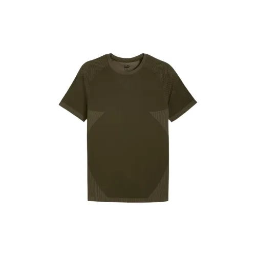 PUMA T-Shirts Men Deep Olive