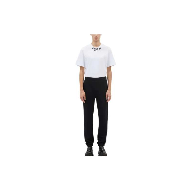 MSGM Embroidered logo Track Pants-1