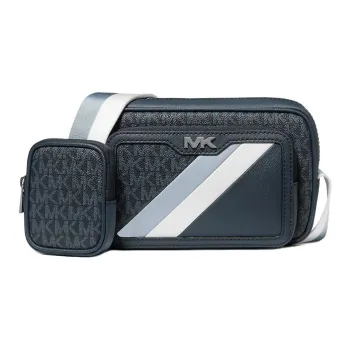 MICHAEL KORS Coated Canvas Shoulder Bag, Crossbody Bag Unisex Midnight Blue