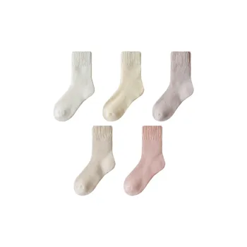 PLANDOO Mid-Calf Socks Women's 5 Pack