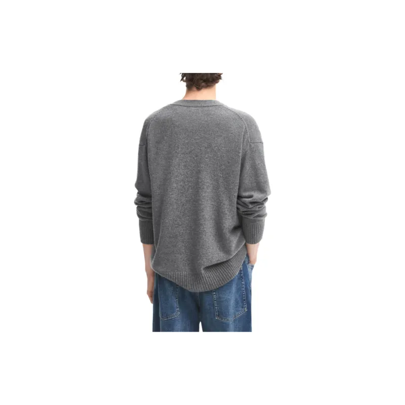 Massimo Dutti Cashmere Sweater Men's Gray-4