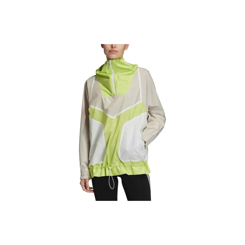Adidas Stella McCartneyAdizero Jackets & Coats Women's Transparent Brown/Semi Frozen Yellow/White-2