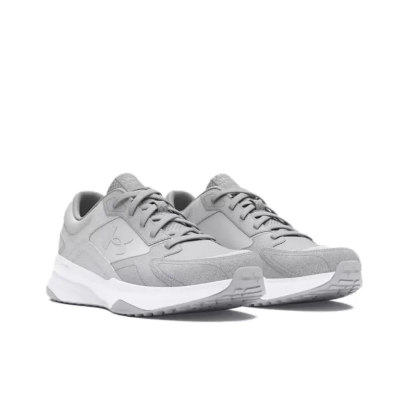 Under Armour Edge Anti Slip Wear Resistant Low Top Training Shoes Men's Gray White-3