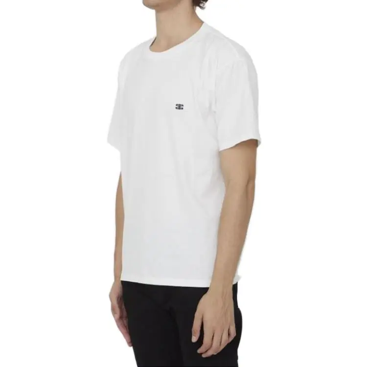 CELINE Triomphe Motif Embroidered Loose Fit T Shirt-12