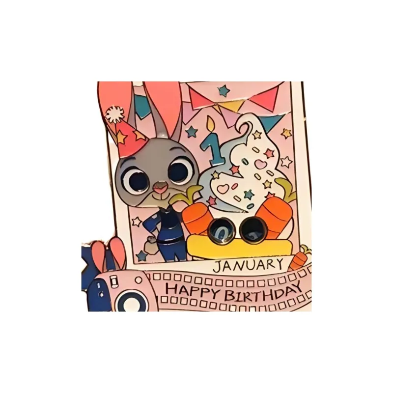 Disney Figure Print January Judy Shanghai Disney Badges-1