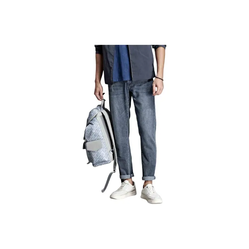 DIKENI Jeans Men Blue Gray-1