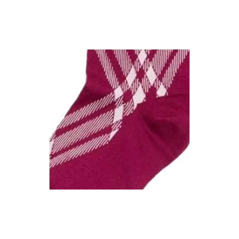 Burberry FW23 Mid-Calf Socks Women's 1 Pack Red-3