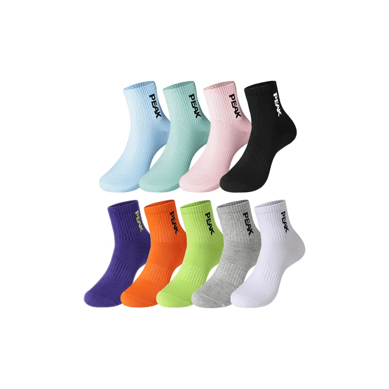 PEAK Mid Calf Socks Unisex 9 Double Loads-1