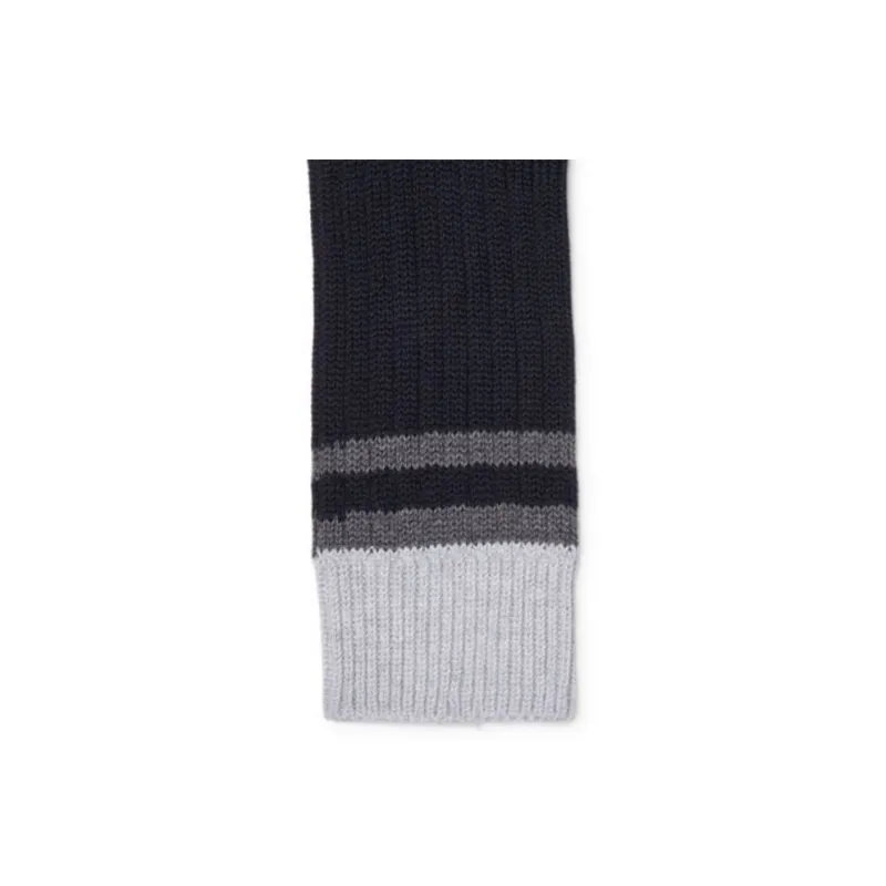 Brunello Cucinelli Striped Ribbed Knit Ankle Socks-2
