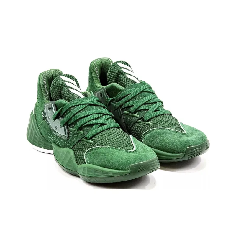 Adidas Harden Vol. 4 Anti Slip Wear Resistant Low Top Basketball Shoes Men's Green-1