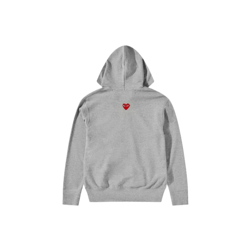 CDG Play Sweatshirts Unisex Gray-1
