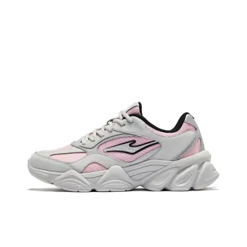 Erke Sunrise 2 Anti Slip Wear Resistant Low Top Casual Shoes Women's Pink White Misty Gray