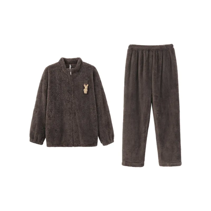 Aannsfam Pajama Set Men's Cocoa Brown-0