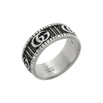 GUCCI 925 Sterling Silver Rings Unisex