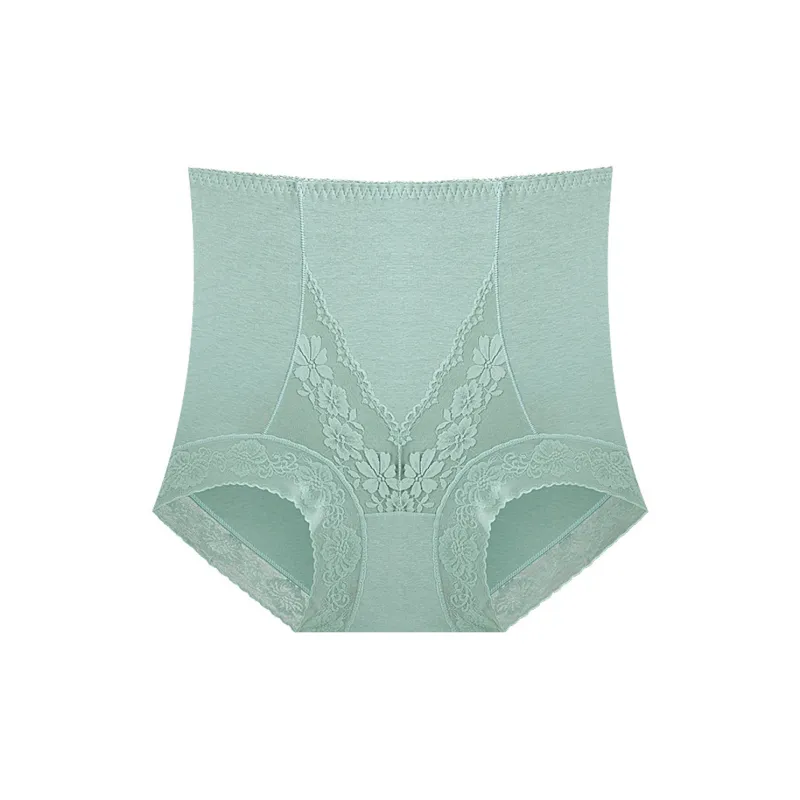 Flowers In Water Underpants Women's Green-5