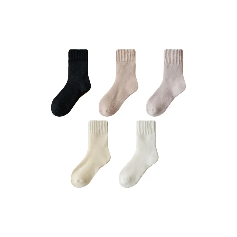 PLANDOO Mid Calf Socks Women's 5 Pack-7