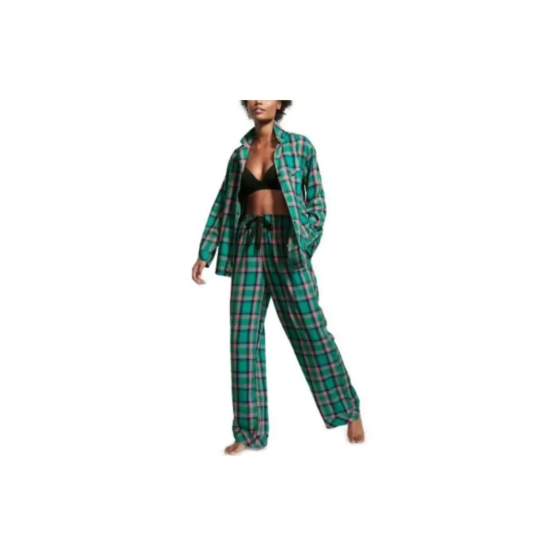 Victoria's Secret Pajama Set Women's Green-1
