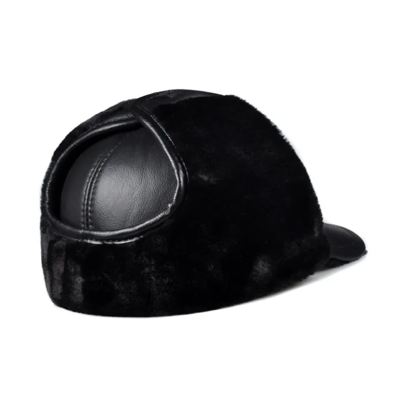 BANDICOOT Top Grain Cow Leather Trapper Hats Men's-3