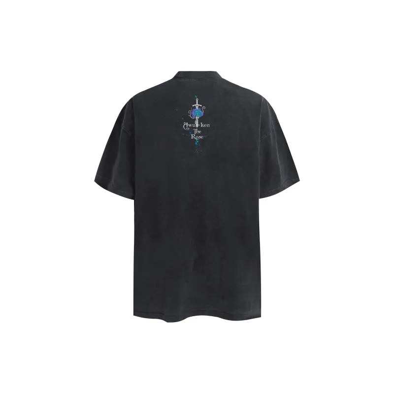 AWAKEN THE ROSE T Shirts Unisex Black-1