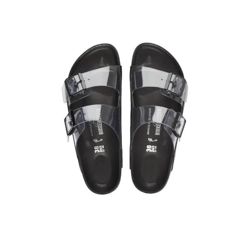 Birkenstock Arizona Transparent Manolo Blahnik Black-3