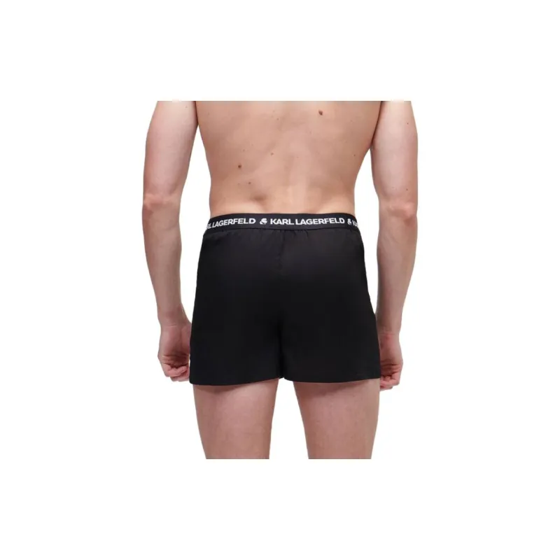 KARL LAGERFELD / Karl Lagerfeld Jeans Logo waistband Woven Boxer Shorts Pack Of Three-2
