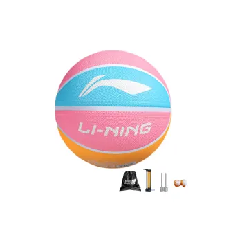 LiNing Rubber Basketball Blue Pink No. 5, No. 7 Training Kids'