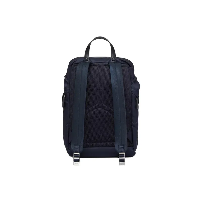 PRADA Recycled Nylon Backpack Men's Marine Blue-5