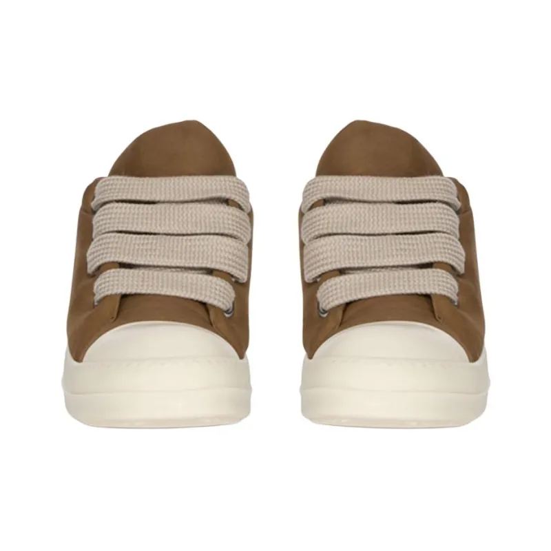 RICK OWENS/RO Low Top Skateboard Shoes Men's Brown-2