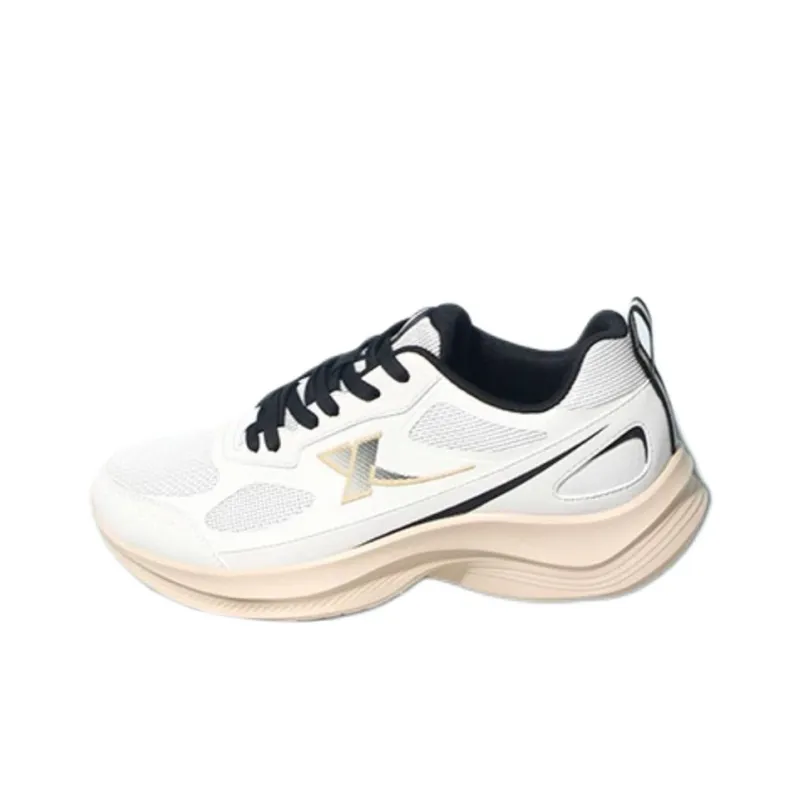 XTEP Anti Slip And Wear Resistant Breathable Low Top Casual Running Shoes Men's White Sand Gray-2