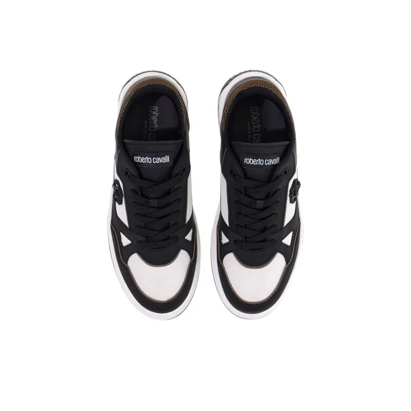 Roberto Cavalli Low-Top Skateboard Shoes Men's Black-4