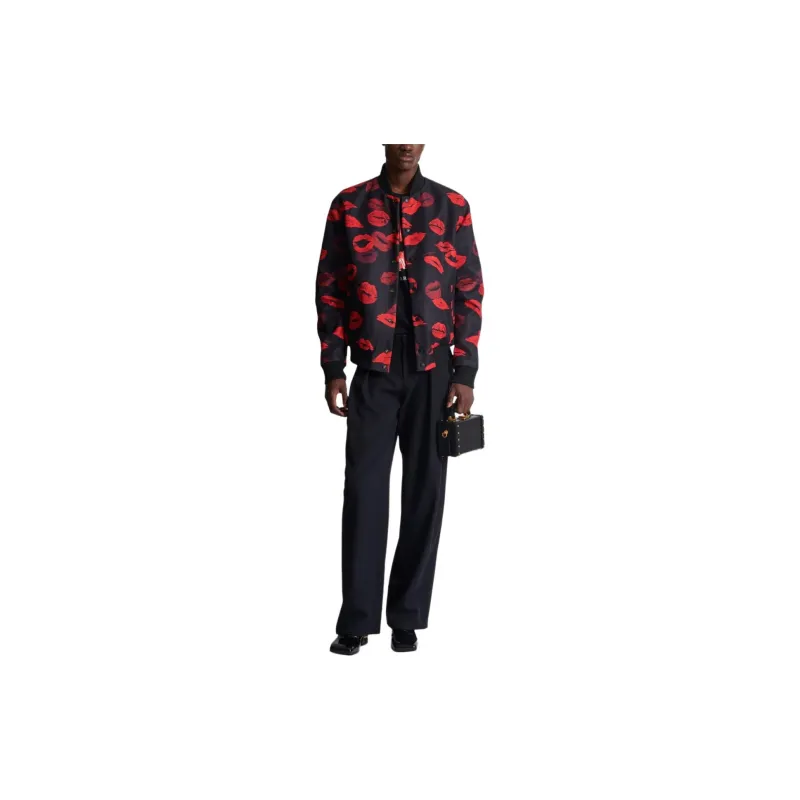 BALMAIN Kiss Printed Reversible Bomber Jacket-3