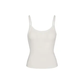 SKIMS DROP NEEDLE POINTELLE LONG CAMI Tank Tops Women's MARBLE/Marble
