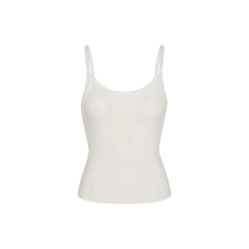 SKIMS DROP NEEDLE POINTELLE LONG CAMI Tank Top Women's MARBLE/Marble-0