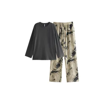 Same Language Pajama Set Men's Gilded Ink Soaked Feather Uke