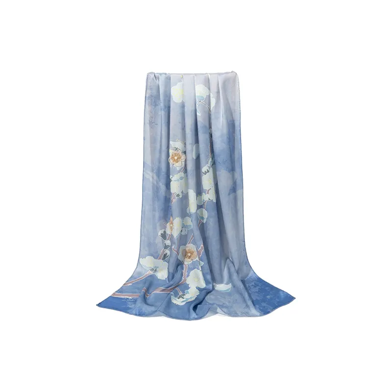 Shanghai Story 100% Mulberry Silk Silk Scarves Women's Crape Myrtle Snow Pride Gift Box Set-4