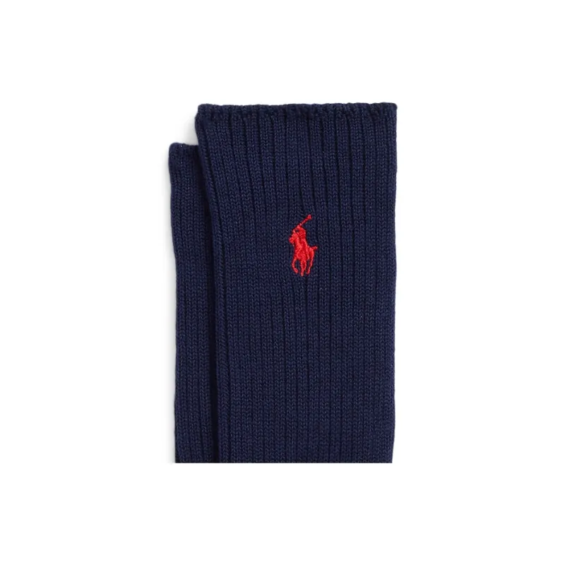 Polo Ralph Lauren FW23 Mid Calf Socks Men's 1 Pack Marine Blue-2