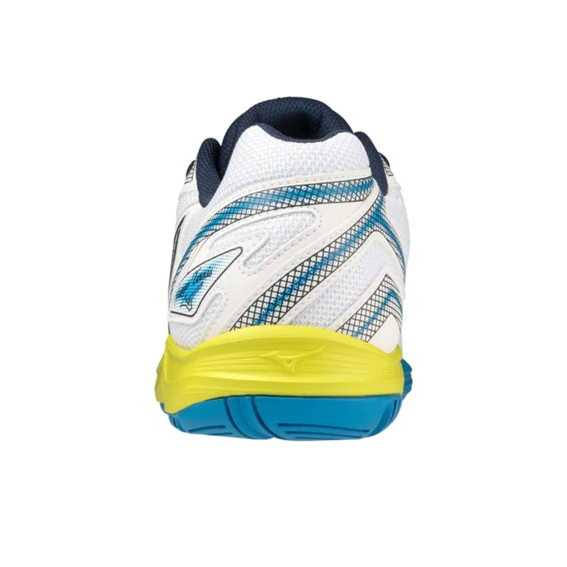 Mizuno Anti Slip Wear Resistant Low Top Tennis Shoes Men's White Blue-3