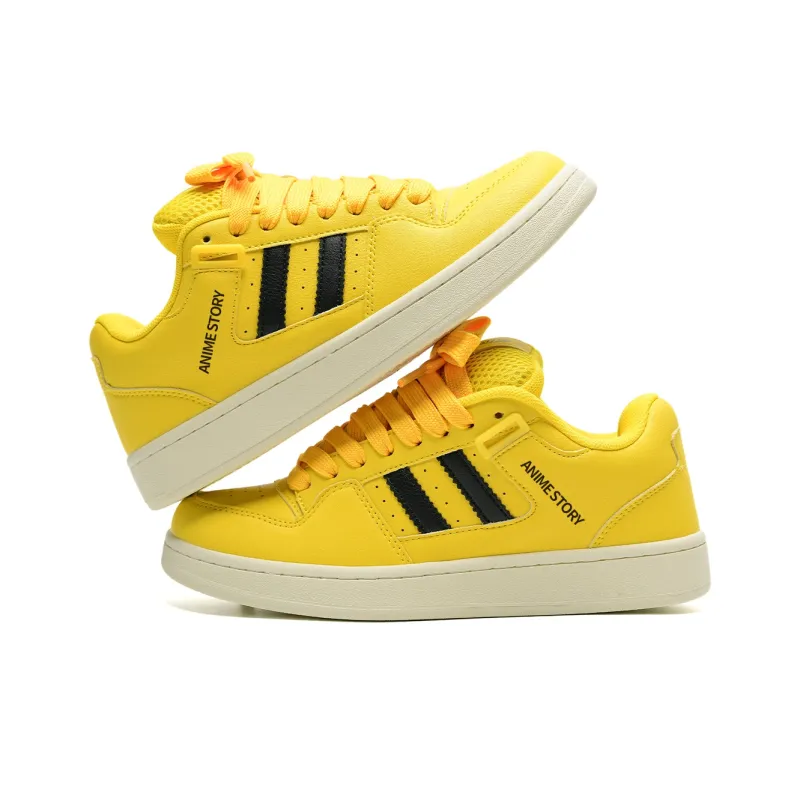 T628 Puffy Shoes, Box Slip Resistant, Abrasion Resistant, Lightweight, Breathable Low Top Skateboard Shoes Unisex-34