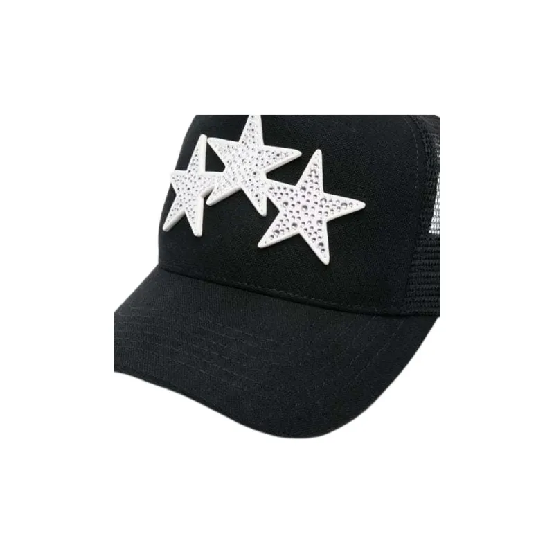 AMIRI Crystal 3 Star Trucker Hat-2