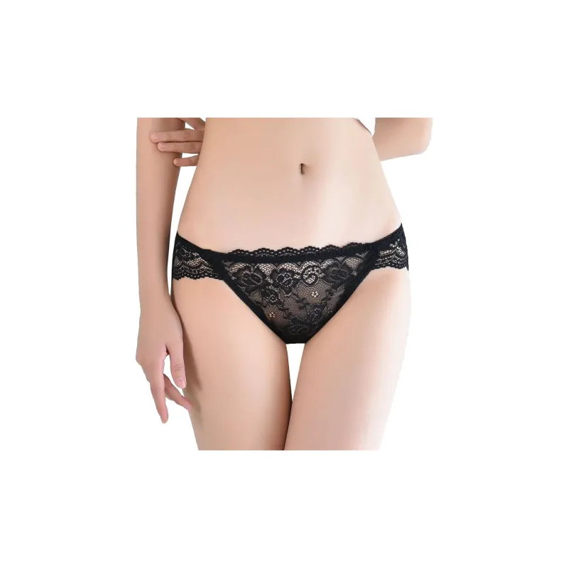 Flowers In Water Underpants Women's 2 Pack Black-1