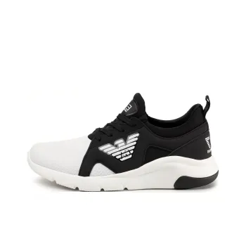 EMPORIO ARMANI Low Top Casual Shoes Men's Black White