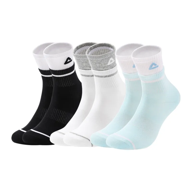 PEAK Knee High Socks Unisex 3 Pack-11