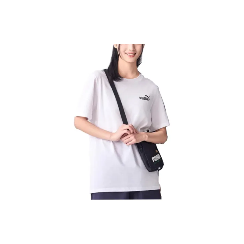 PUMA ESS T Shirts Men White-3