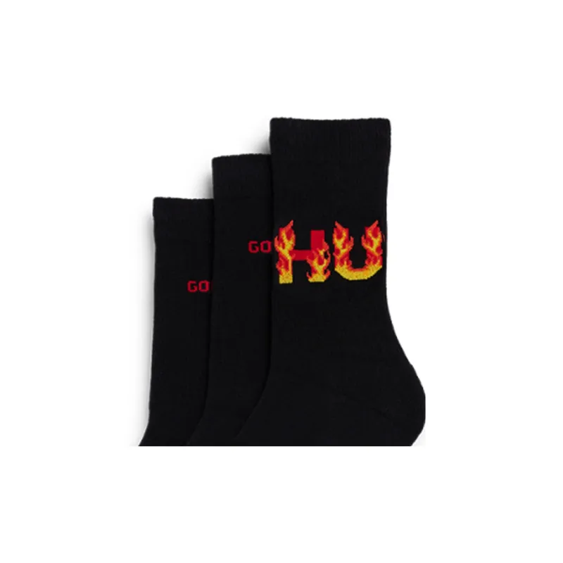 HUGO BOSS SS24 Ankle Socks Men's 3 Pack Black-3