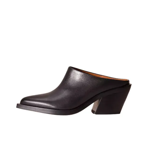 COACH Slide Slippers 5.7cm Women's Black