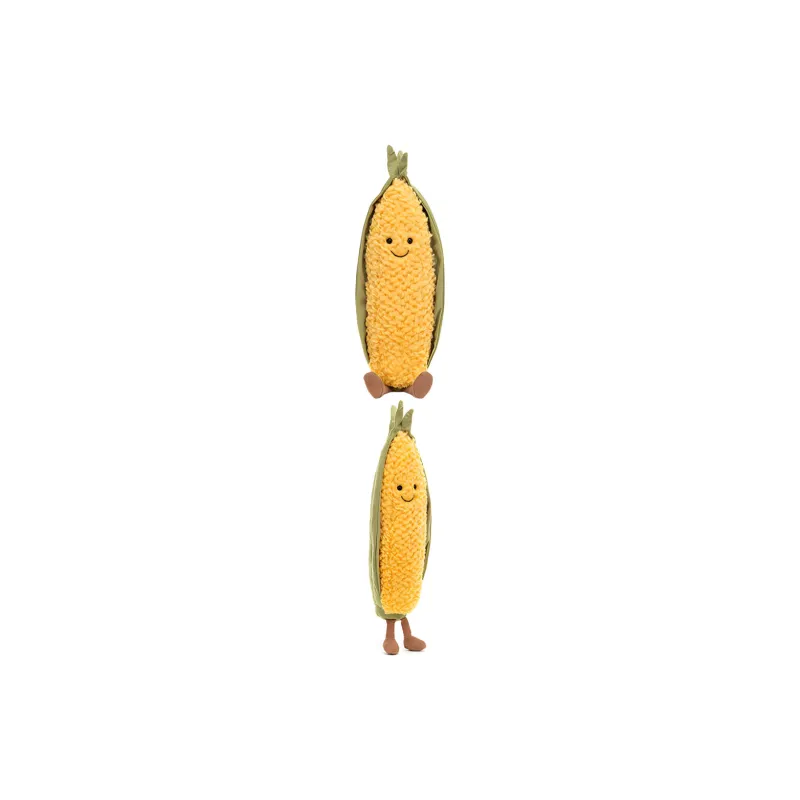 JELLYCAT Fun Food Collection Vegetable Sweet Corn Dolls Plush Doll 30cm High-2