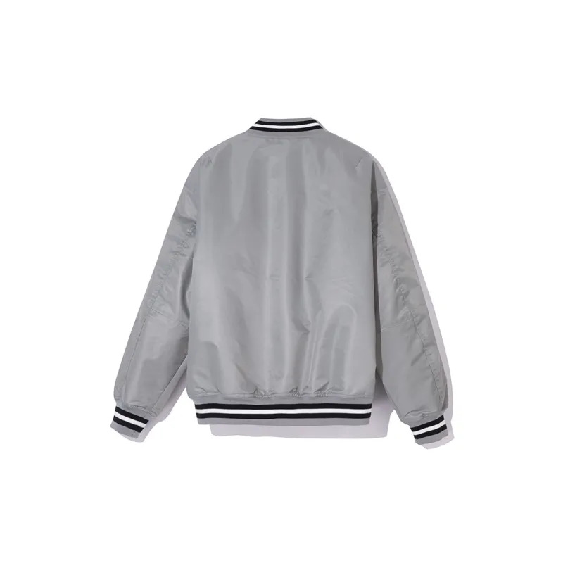 COVERNAT Casual Jackets & Coats Comfortable Versatile Street Style Baseball Jacket Unisex Gray-1