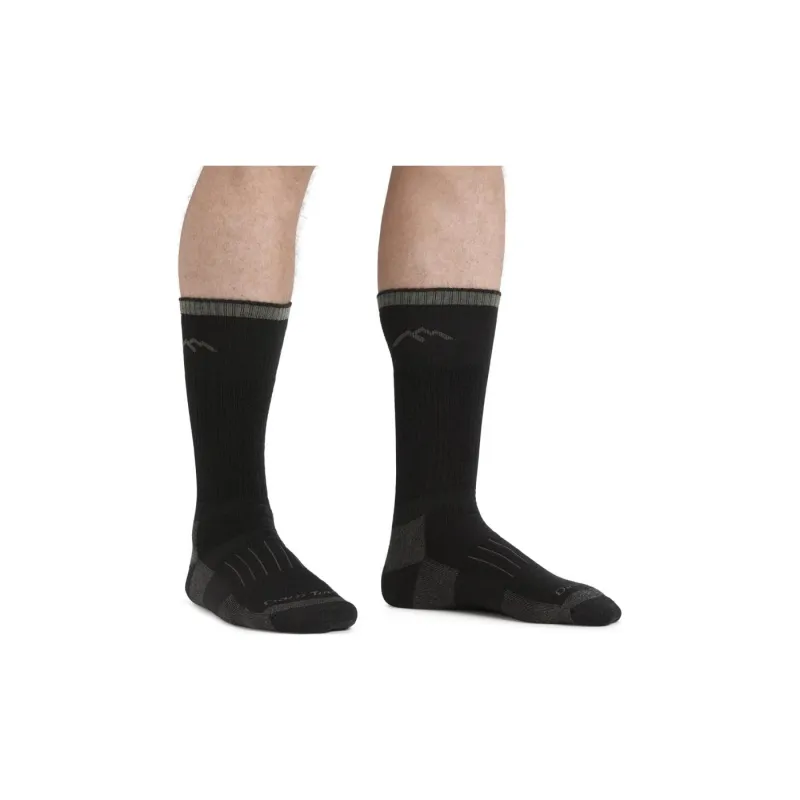DARN TOUGH Boot Full Cushion Mid-Calf Socks Unisex 1 Pack Charcoal-1